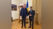 World News | Indian Ambassador to Ukraine Meets Lviv Mayor, Discusses Evacuation of Stranded Citizens