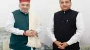 India News | Jai Ram Thakur Meets Amit Shah, Discusses Developmental Works in Himachal Pradesh