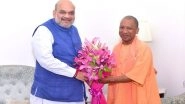 India News | Amit Shah Meets Yogi Adityanath, Congratulates Him on Massive Poll Victory in UP