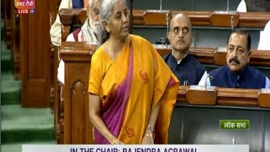 India News | Nirmala Sitharaman Presents Jammu and Kashmir Budget in Lok Sabha Today