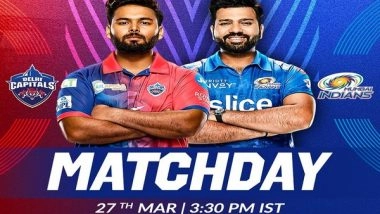 Sports News | IPL 2022: Delhi Capitals Win Toss Opt to Field Against Mumbai Indians