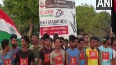 India News | BSF Organises Half Marathon to Celebrate Azadi Ka Amrit Mahotsav in Assam
