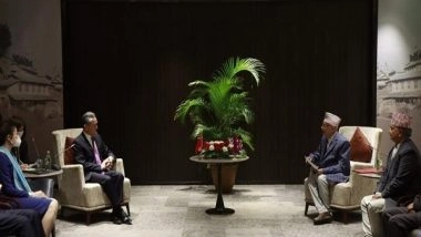 World News | Chinese FM Wangi Yi Meets Former Prime Minister KP Sharma Oli in Kathmandu