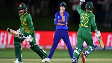 Sports News | Women's CWC: India Lose to South Africa by Three Wickets, Fail to Qualify for Semis