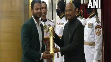 Sports News | Paralympic Gold Medallist Sumit Antil Receives Padma Shri