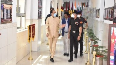 India News | MoS Ajay Bhatt Visits Army Base Hospital, Meets Indian Student Injured in Ukraine