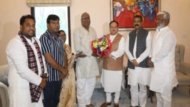 India News | Deliberations on Ahead of Govt Formation in UP, Sanjay Nishad Meets JP Nadda in Delhi