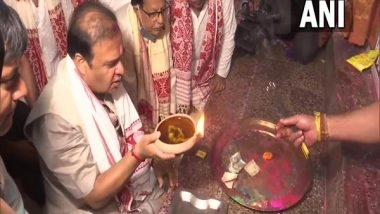 India News | Assam CM Offers Prayers at Doul Govinda Temple on Occasion of Holi