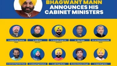 India News | Punjab CM Bhagwant Mann Announces Cabinet Ministers to Be Sworn in Tomorrow