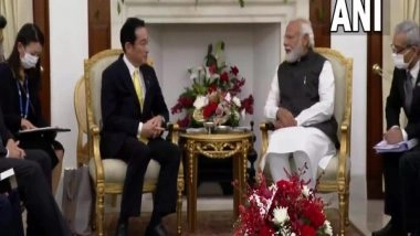 World News | Japan's Fumio Kishida Meets PM Modi, Holds Talks to Boost Economic, Cultural Ties