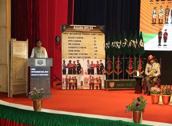 India News | MoS Home Nityanand Rai Participates in Assam Rifle Raising Day Event , Appreciates Role of Force in Northeast, J-K