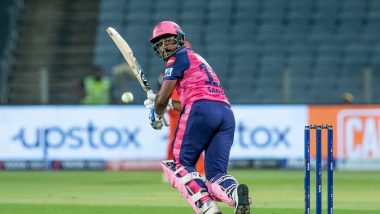 Rajasthan Royals Captain Sanju Samson Scores Fifty off 25 Balls Against Sunrisers Hyderabad