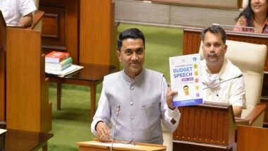 India News | Goa CM Presents State Budget, Allocates Funds for Free LPG Cylinders