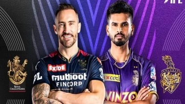 Sports News | IPL 2022: RCB Skipper Faf Du Plessis Wins Toss, Opts to Field Against KKR