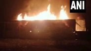 Massive Fire Breaks Out in Factory in Badalpur Area of UP's Greater Noida