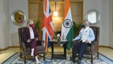 World News | EAM Jaishankar Meets UK Counterpart, Discusses Bilateral Ties Amid Ukraine Crisis