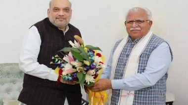 India News | Haryana CM Khattar Meets Amit Shah in Delhi