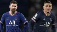 Lionel Messi Incensed at Marco Verratti for Not Passing to Him During PSG&rsquo;s Defeat to Real Madrid in UEFA Champions League (Watch Video)