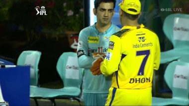 MS Dhoni, Gautam Gambhir in Conversation After LSG vs CSK IPL 2022 Match, Photo Goes Viral (See Pic)