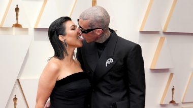 Oscars 2022: Kourtney Kardashian and Travis Barker Make Out With Their Tongues On the Red Carpet (View Pics)