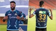 Gujarat Titans Skipper Hardik Pandya Flaunts New IPL 2022 Team Jersey at Narendra Modi Stadium (View Pics)