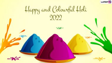 Happy Holi 2022 Wishes & HD Images: Send WhatsApp Stickers, Festive Quotes,  Colourful Wallpapers, Sayings and SMS To Family and Friends on Rangwali Holi  | 🙏🏻 LatestLY