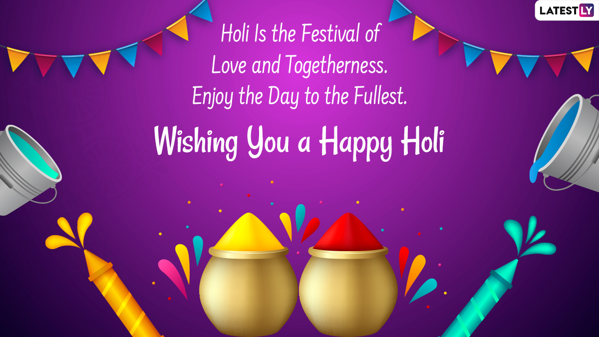 Happy Holi 2022 Romantic Wishes For Husband & Wife: Send WhatsApp Stickers,  'Pehli Holi' Greetings, GIFs, HD Images & Shayari to Celebrate the Festival  of Colours | 🙏🏻 LatestLY
