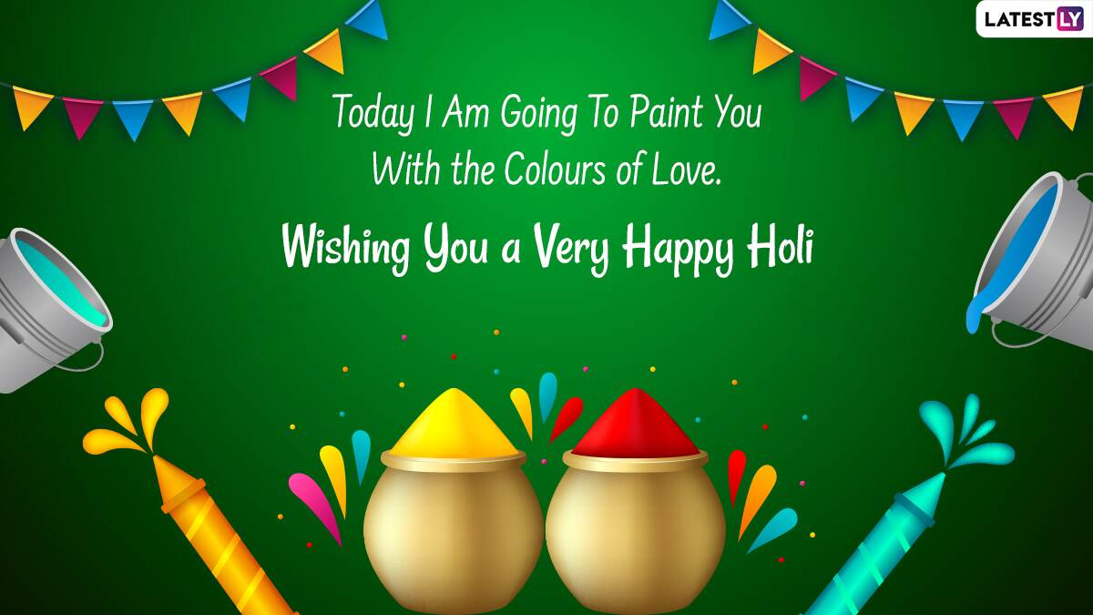 happy holi facebook status