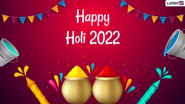Happy Holi 2022 Romantic Wishes For Husband & Wife: Send WhatsApp Stickers, 'Pehli Holi' Greetings, GIFs, HD Images & Shayari to Celebrate the Festival of Colours