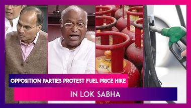 Lok Sabha: Opposition Parties Protest Fuel Price Hike