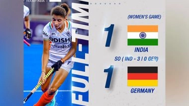 Sports News | India Women's Team Stun Germany 3-0 in Shootout of FIH Pro League Match