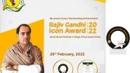 Business News | The First Edition of Rajiv Gandhi Icon Award Honours Winners for Their Pathbreaking Contribution