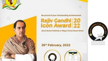 Business News | The First Edition of Rajiv Gandhi Icon Award Honours Winners for Their Pathbreaking Contribution
