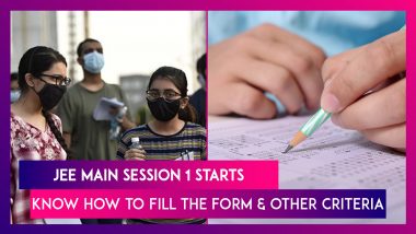 JEE Main Session 1 Starts: Know How To Fill The Form & Other Criteria
