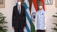 World News | India, Greece Share Views in Context of New Geo-political, Geo-economic Realities