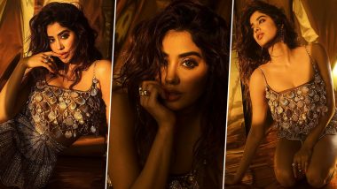 Janhvi Kapoor Takes the Internet by Storm As She Poses in a Sexy Metallic Seashell Mini Dress (View Pics)