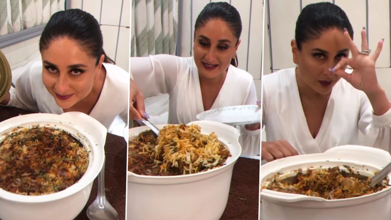 Kareena Kapoor Khan and Crew Gorges On Yummy Biryani and It’ll Make You Drool (Watch Video)