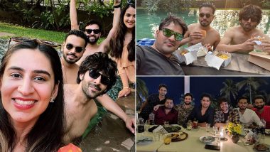 Kartik Aaryan Is a Total Hottie as He Goes Shirtless and Chills With His College Buddies in Goa (View Pics)