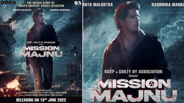 Mission Majnu Gets Postponed; Sidharth Malhotra, Rashmika Mandanna’s Film To Arrive In Theatres On June 10