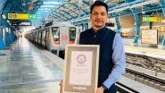 Delhi Metro Employee Enters Guinness World Records for &lsquo;Fastest Time To Travel&rsquo; All Metro Stations