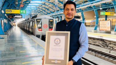 Delhi Metro Employee Enters Guinness World Records for ‘Fastest Time To Travel’ All Metro Stations