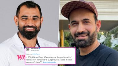 Irfan Pathan Lashes Out at Pakistan Journalist Criticising Mohammed Shami (See Tweets)