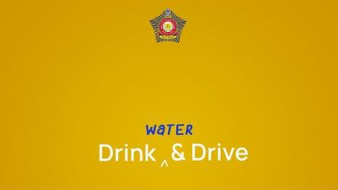 World Water Day 2022: Mumbai Police Urge Citizens To 'Drink and Drive' To Stay Hydrated