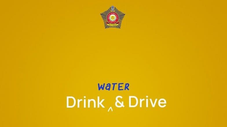 World Water Day 2022: Mumbai Police Urge Citizens To 'Drink and Drive' To Stay Hydrated