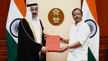 World News | MoS Muraleedharan Discuss Bilateral Relations, Welfare of Indian Community with Bahraini Envoy Dr Sheikh Abdullah