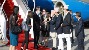 World News | Chinese Foreign Minister Wang Yi Lands in Nepal to Boost Bilateral Ties