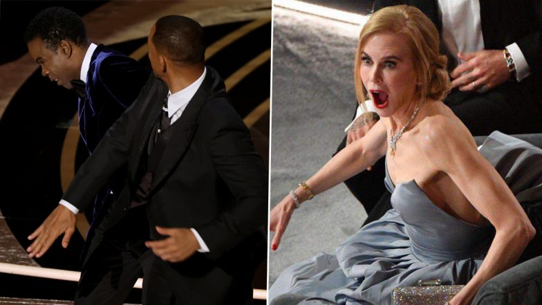 Nicole Kidman Reacting to Will Smith Slapping Chris Rock at Oscars 2022 Is the Meme of the Day!