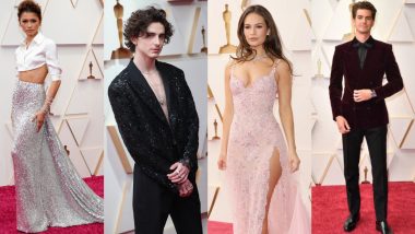 Oscars 2022: Zendaya, Timothée Chalamet, Lily James, Andrew Garfield and Others – Meet the Best Dressed Stars (View Pics)