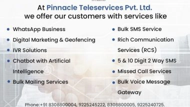 Business News | Pinnacle Teleservices Pvt Ltd Launches AI-based Conversational Platform for WhatsApp