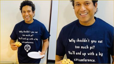 Pi Day 2022 Celebration Sachin Tendulkar Style! Check How Indian Cricketing Legend Observed This Fun Event (View Pic)